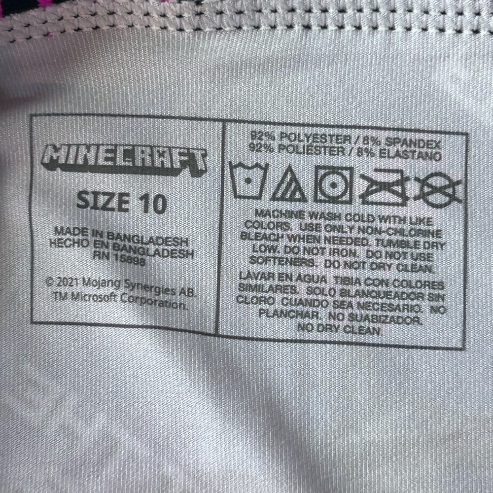 NEW! Minecraft 2 Pair Athletic Boxer Briefs Underwear Creeper & Ender Dragon 10 - Picture 9 of 15